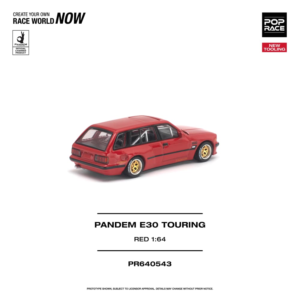 BMW E30 Touring Pandem Rocket Bunny Red