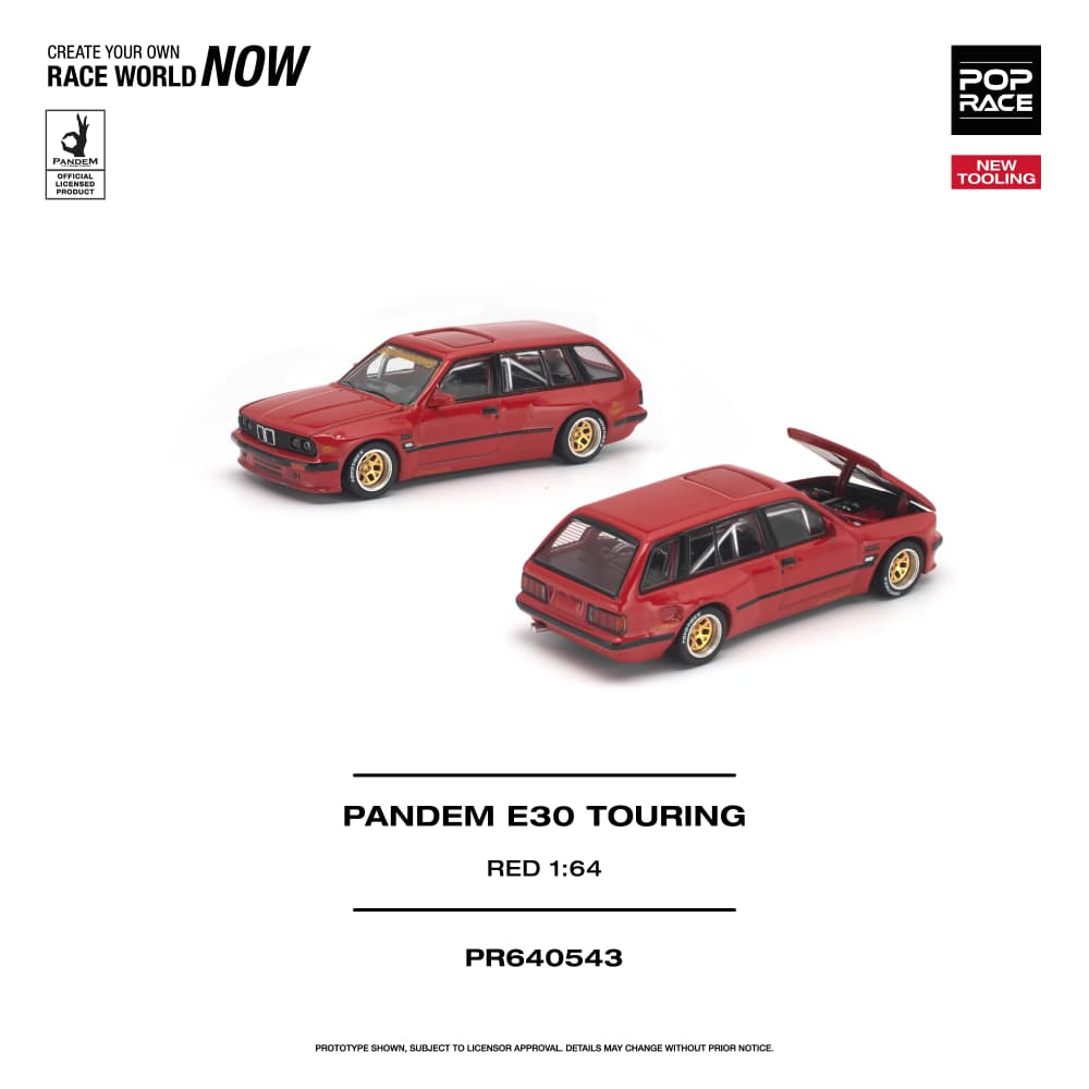 BMW E30 Touring Pandem Rocket Bunny Red