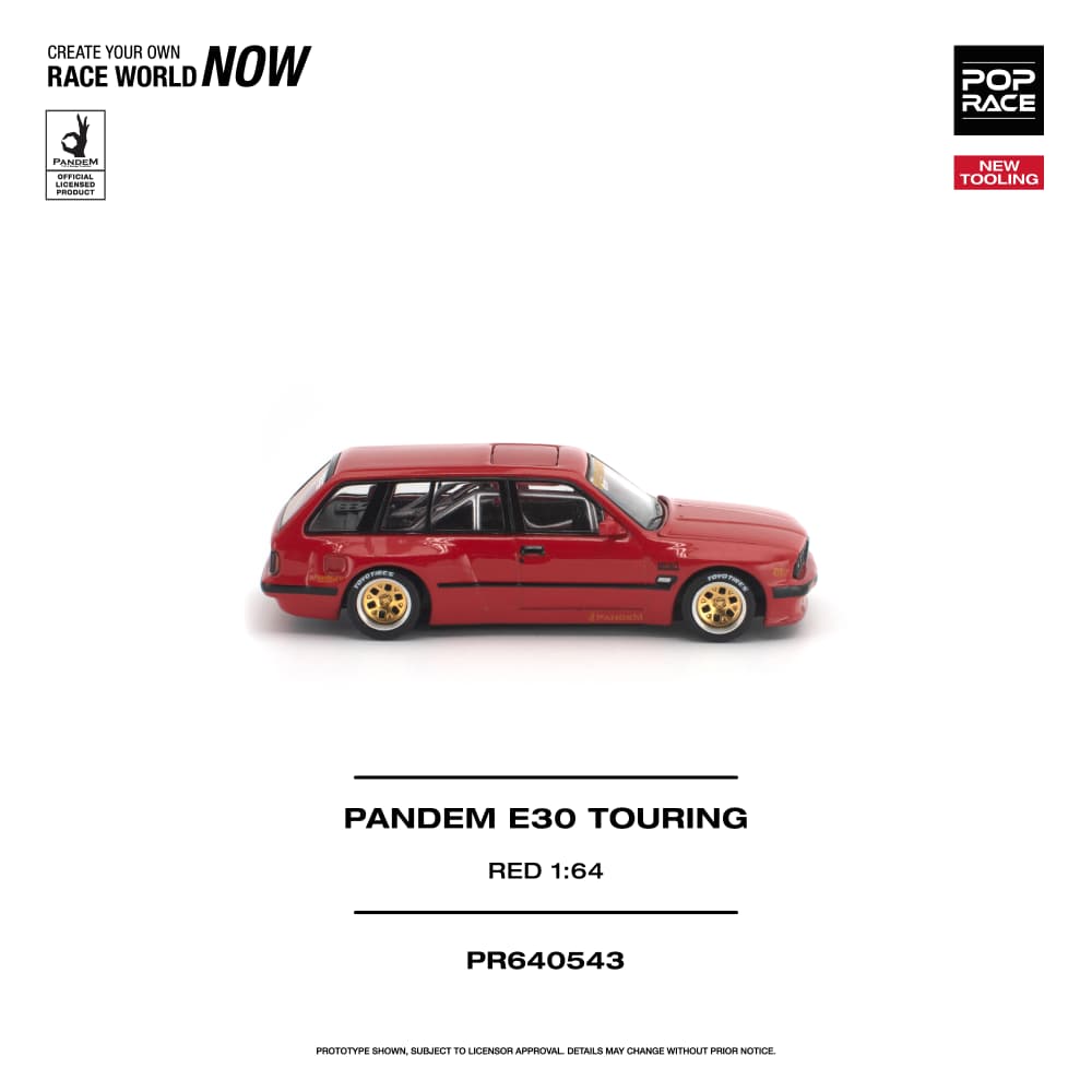 BMW E30 Touring Pandem Rocket Bunny Red