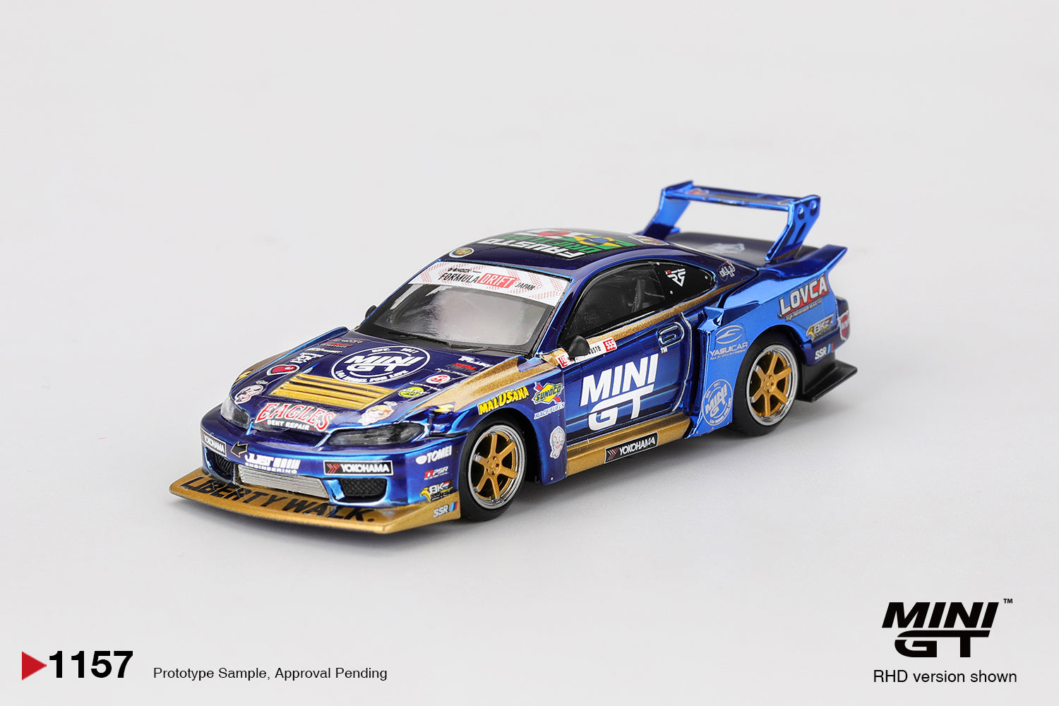 Nissan LB-Super Silhouette S15 SILVIA #555 Team MINI GT Liberty Walk 2025 Formula Drift