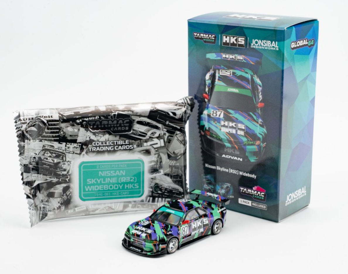 Nissan Skyline (R32) Widebody HKS - Trading Cards Combo