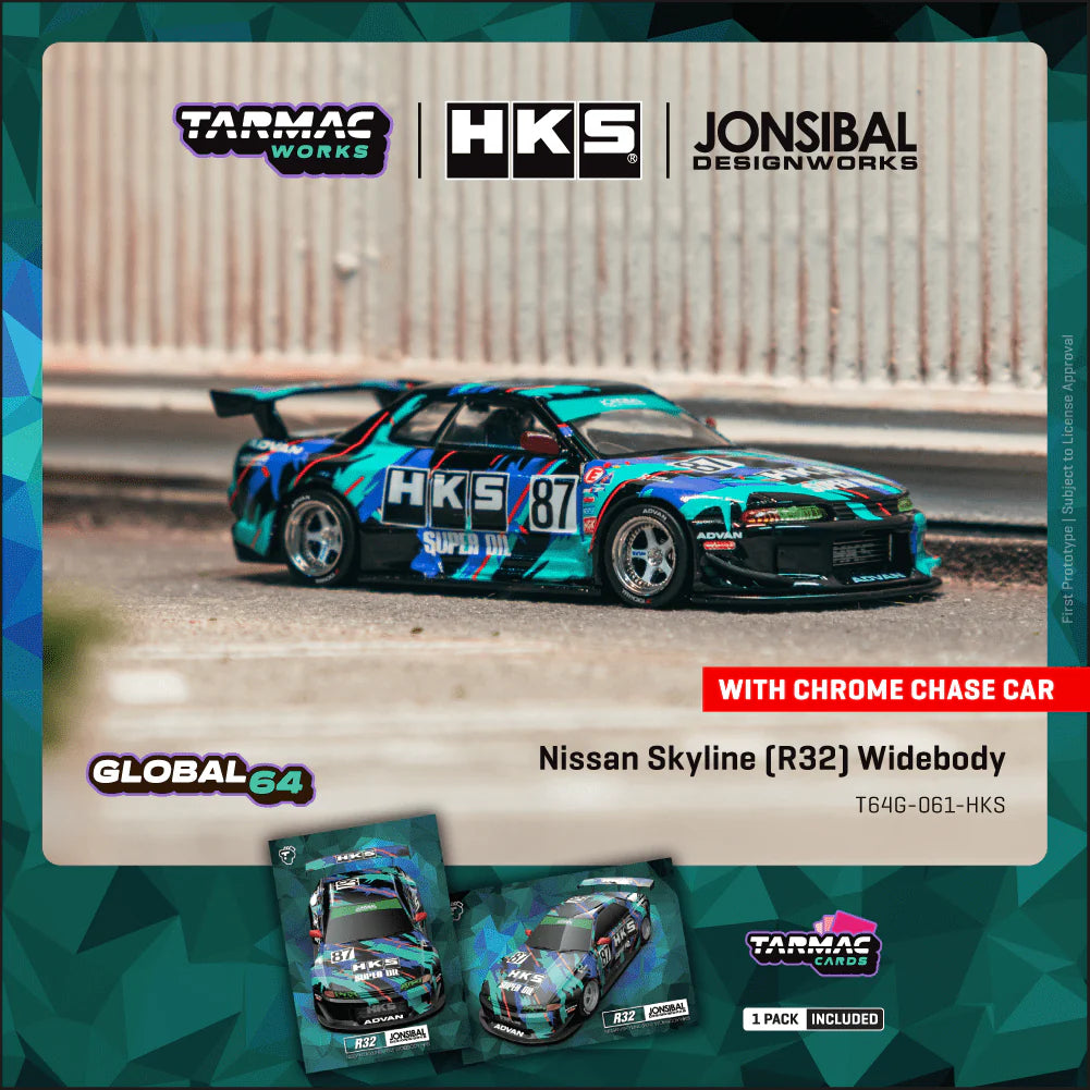 Nissan Skyline (R32) Widebody HKS - Trading Cards Combo