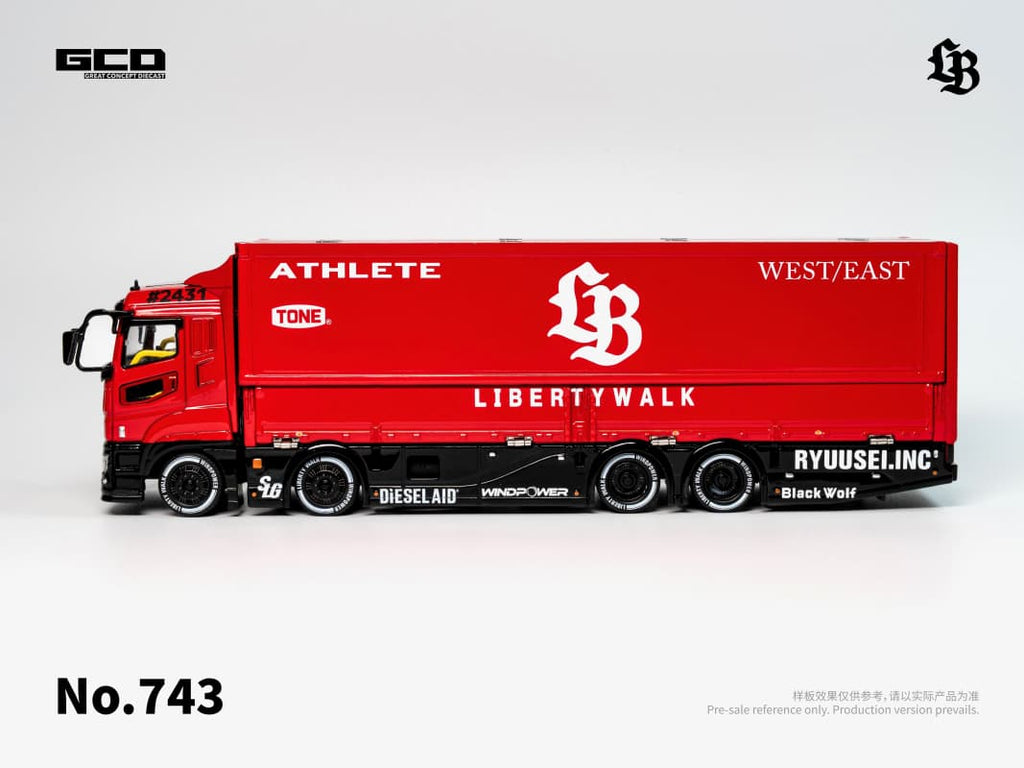 LB-Trucks Mitsubishi Fuso Super Great Super Silhouette Red Black