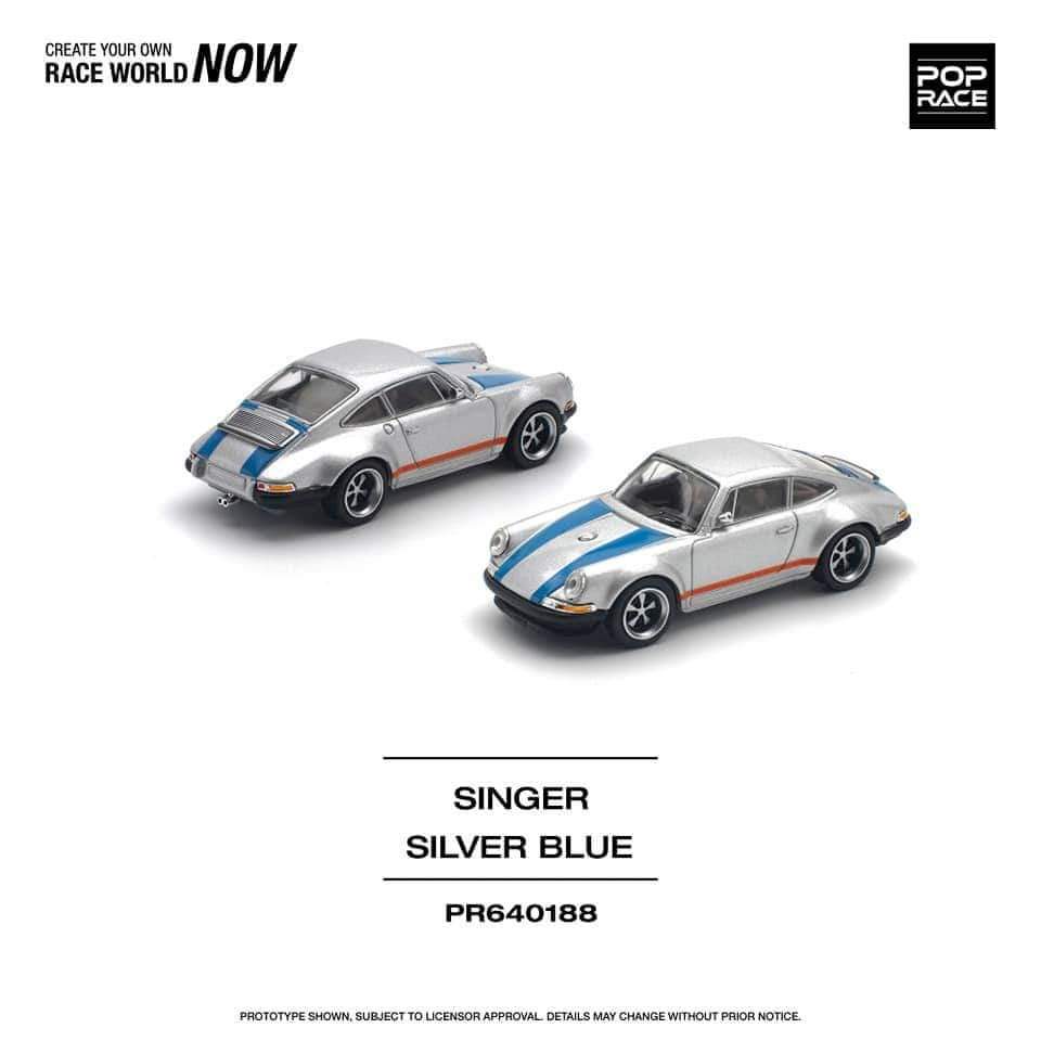 Singer Silver Blue