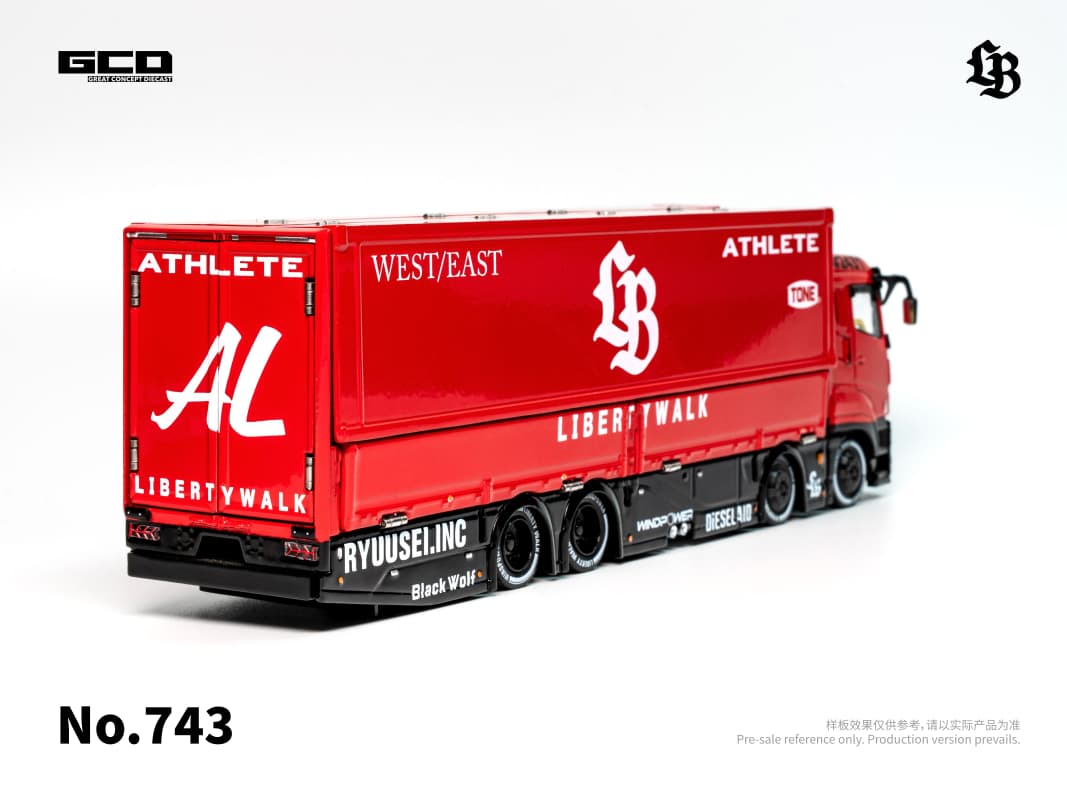 LB-Trucks Mitsubishi Fuso Super Great Super Silhouette Red Black