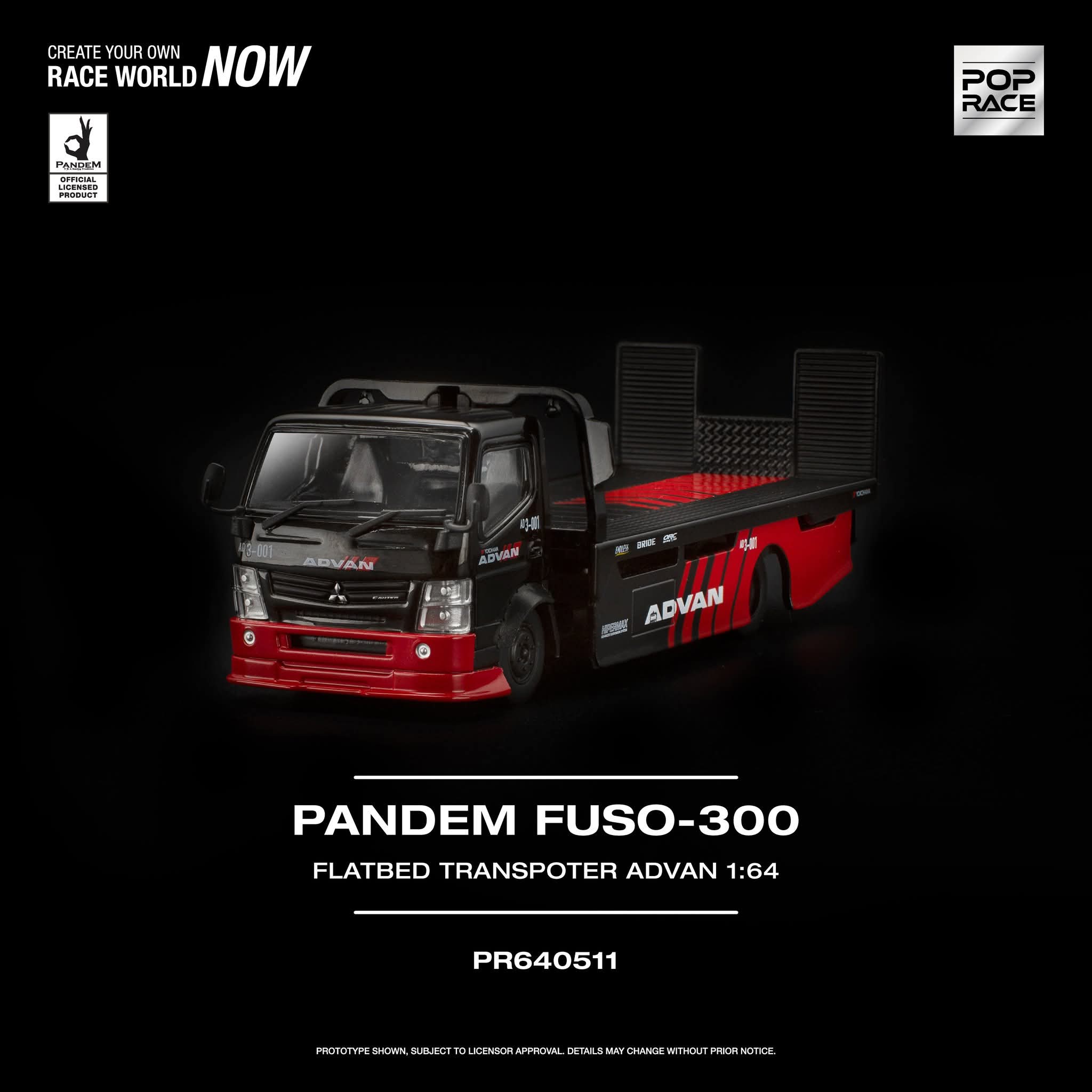 Mitsubishi Fuso 300 Flatbed Transporter PANDEM Rocket Bunny Customized ADVAN