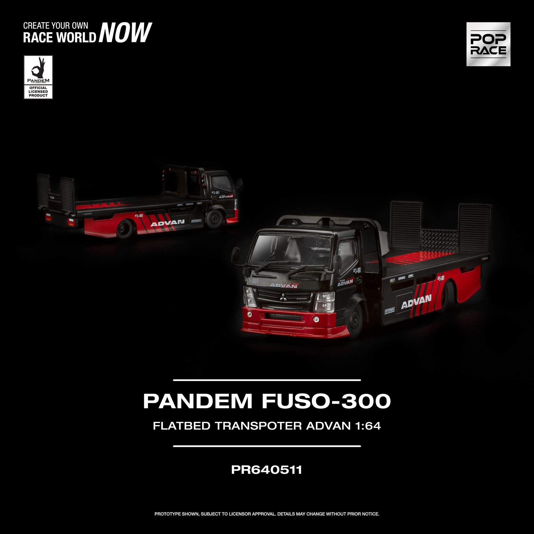 Mitsubishi Fuso 300 Flatbed Transporter PANDEM Rocket Bunny Customized ADVAN