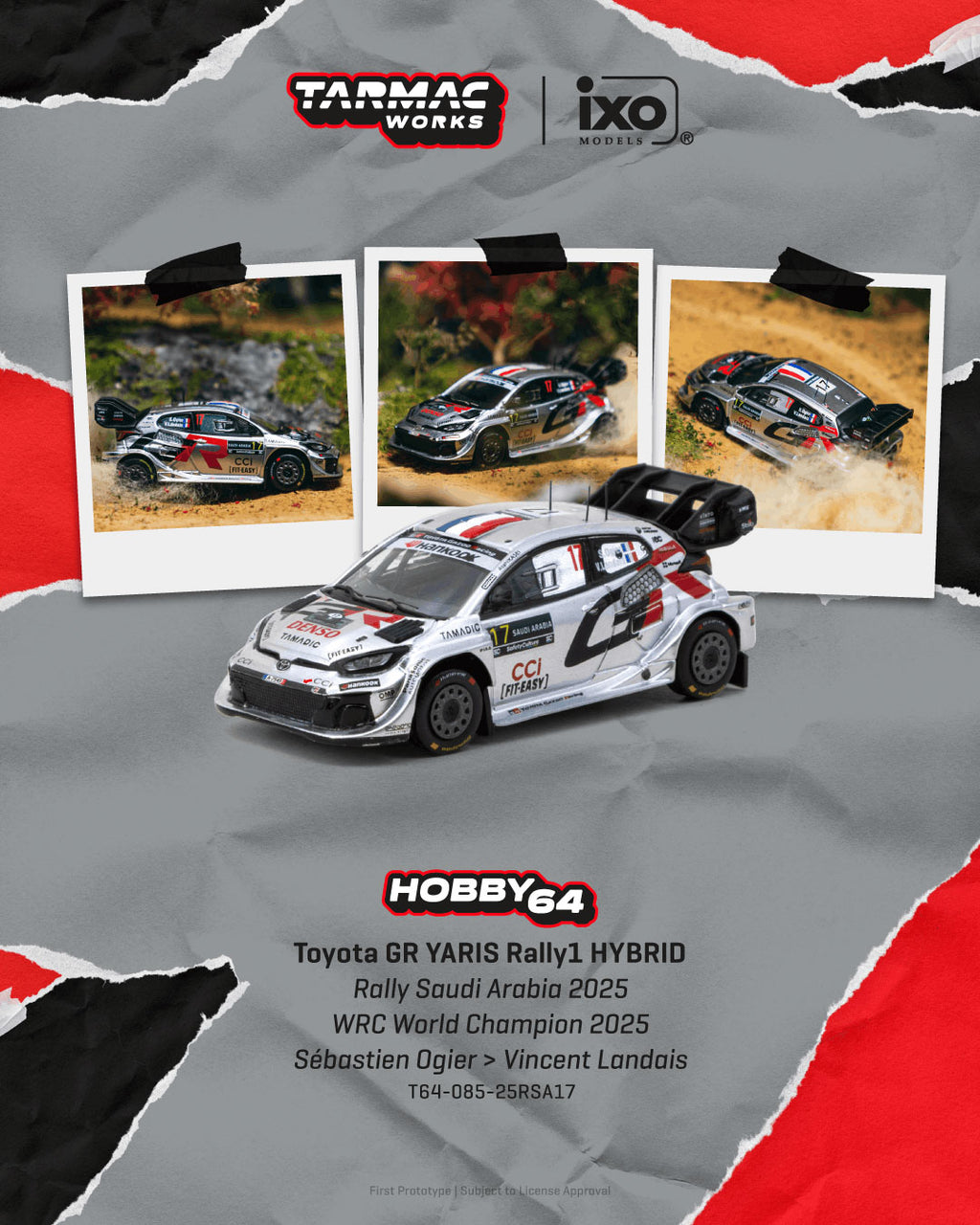 Toyota GR YARIS Rally1 HYBRID Rally Saudi Arabia 2025 WRC World Champion 2025