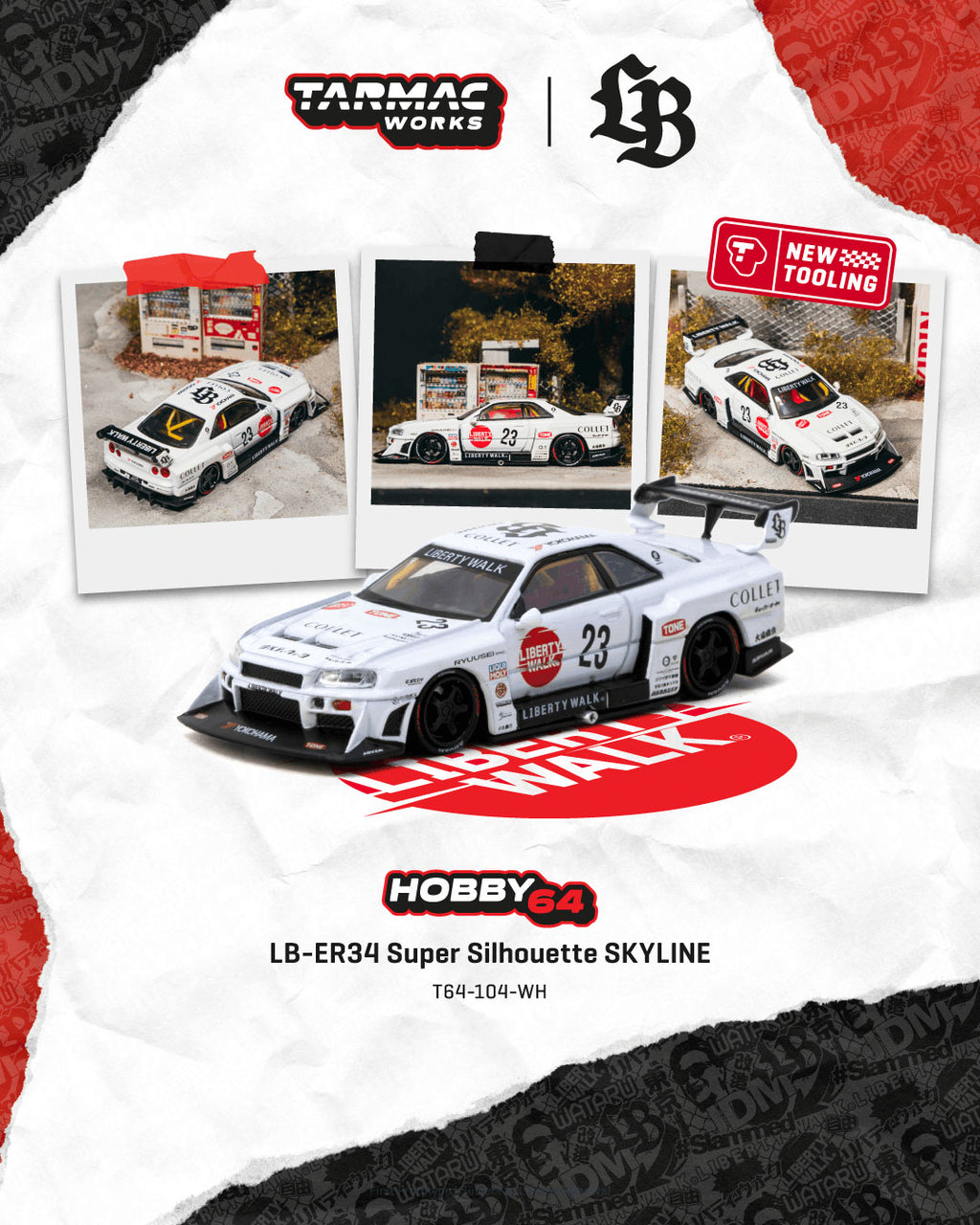 LB-ER34 Super Silhouette SKYLINE White