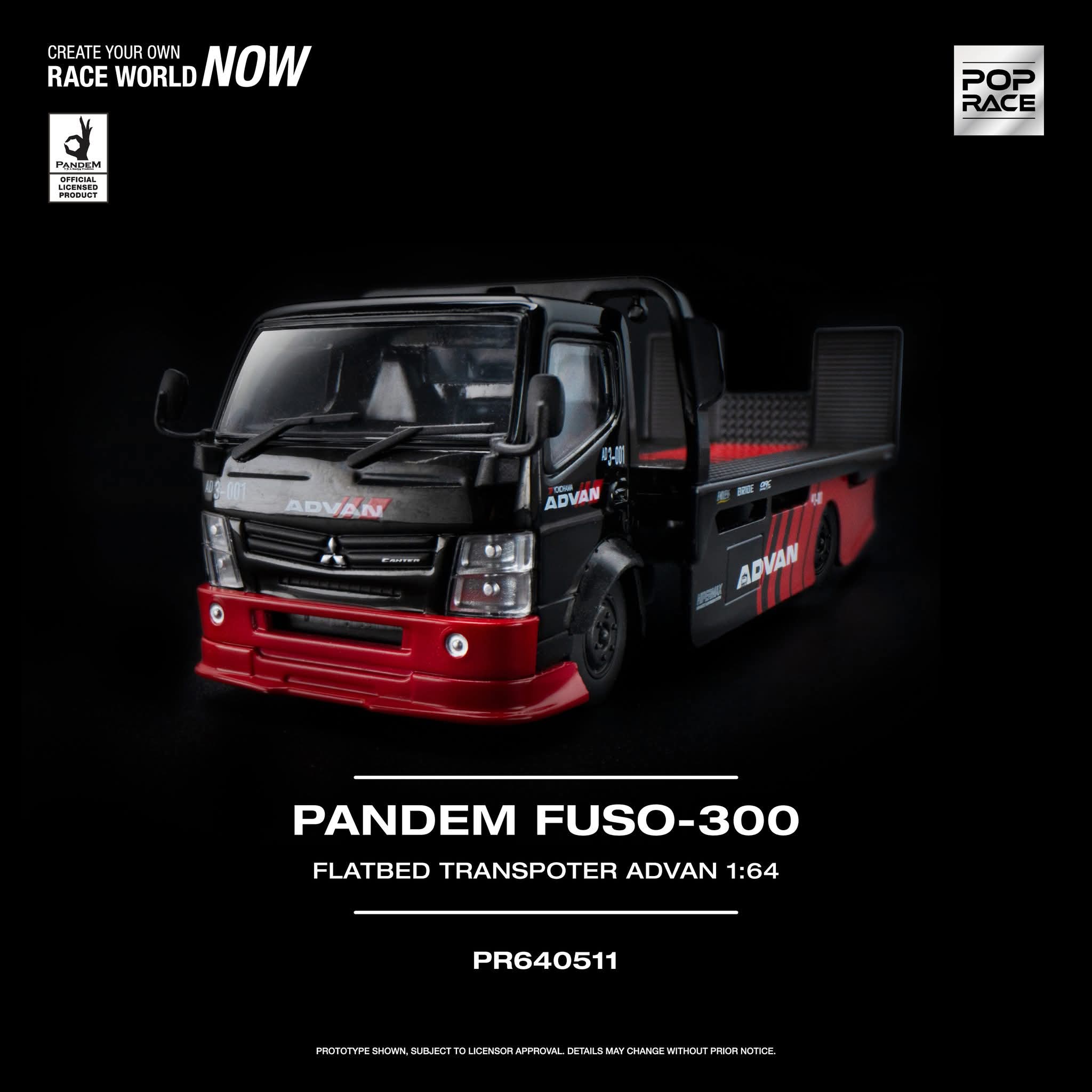 Mitsubishi Fuso 300 Flatbed Transporter PANDEM Rocket Bunny Customized ADVAN