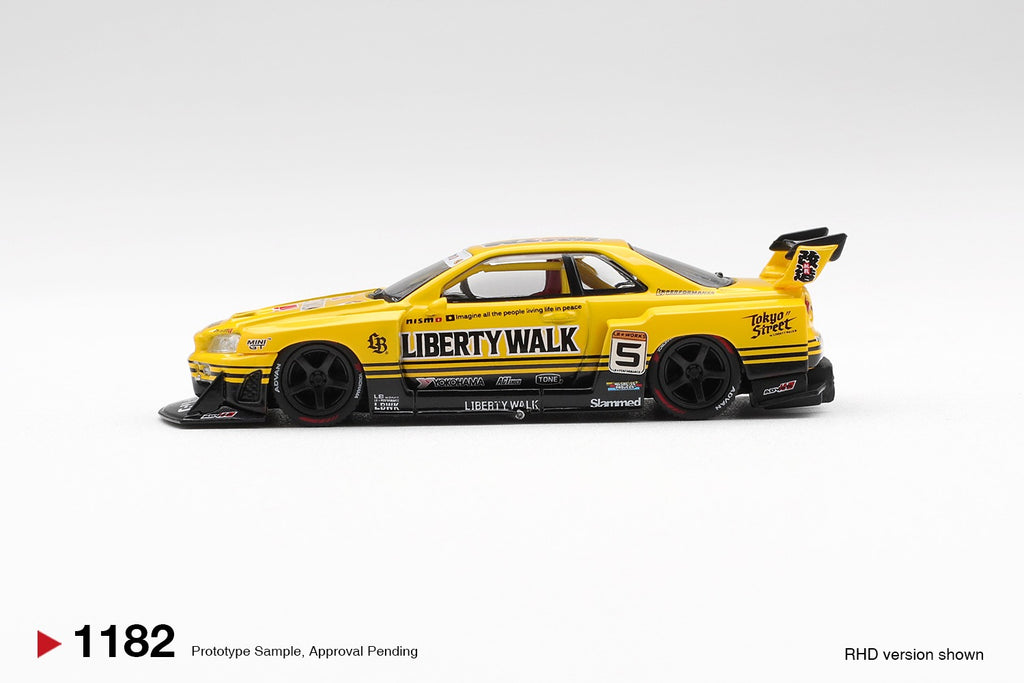 Nissan LB-ER34 Super Silhouette SKyLINE Sport Yellow