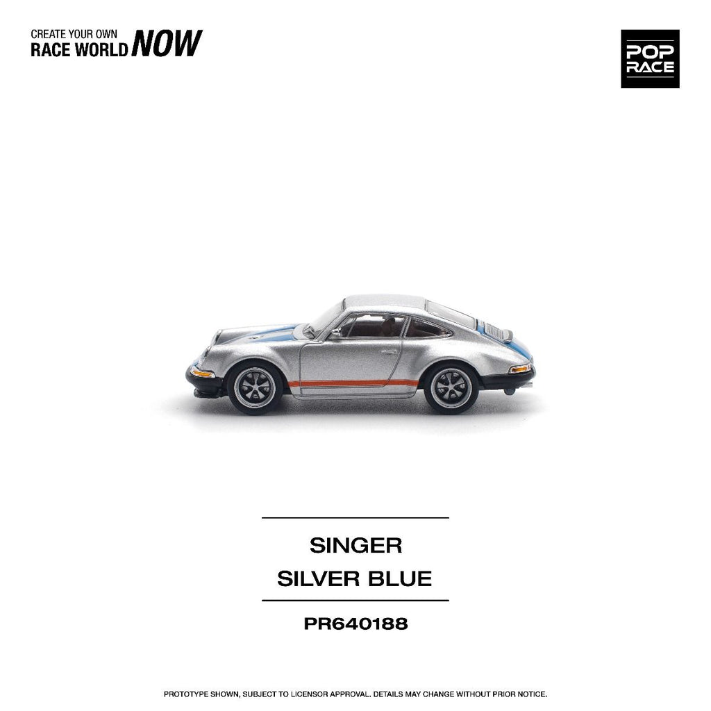 Singer Silver Blue